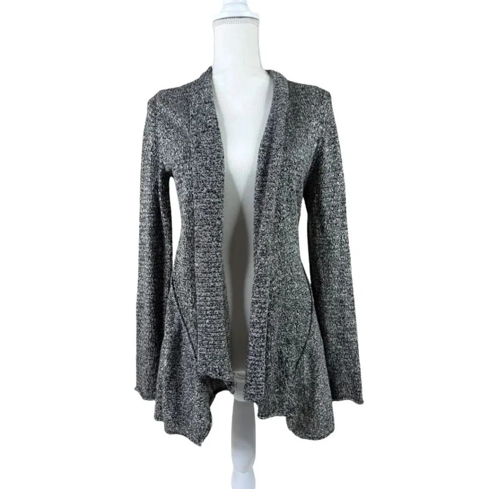 Eileen Fisher open front Linen Wool Cardigan